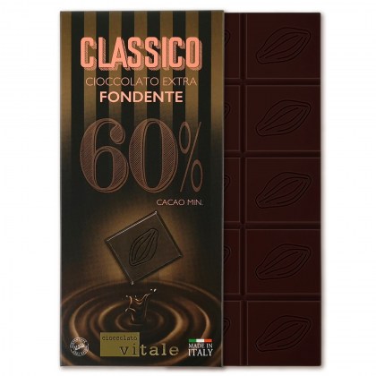 cioccolato vitale - cioccolato extra fondente classico con tavoletta